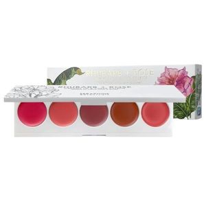 Seraphine  Botanicals Rhubarb + Rose Creamy Lip and Cheek Palette Blush Gloss